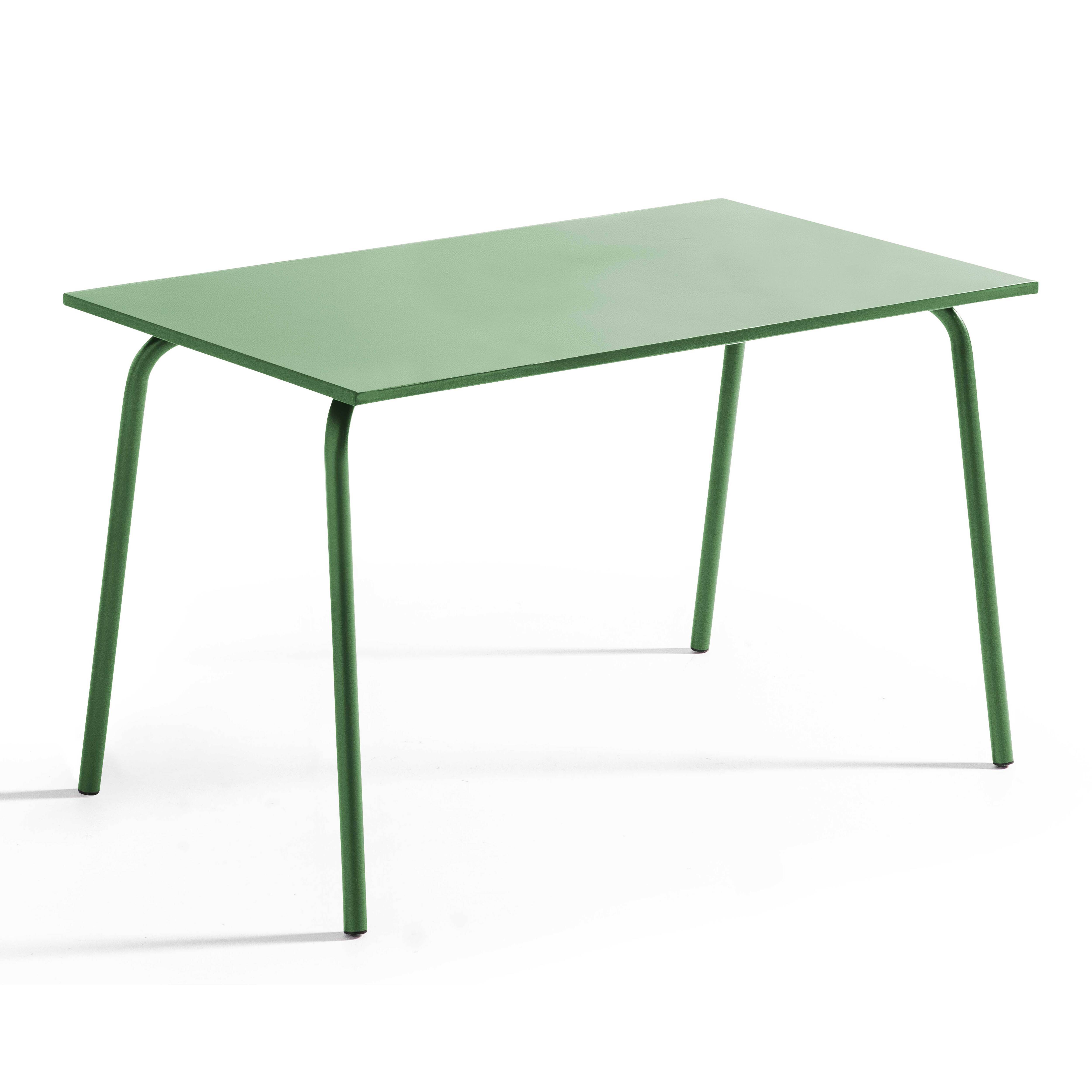 Oviala - Table de jardin en acier 6 places 120 cm vert cactus Palavas - Oviala - Imagen 1