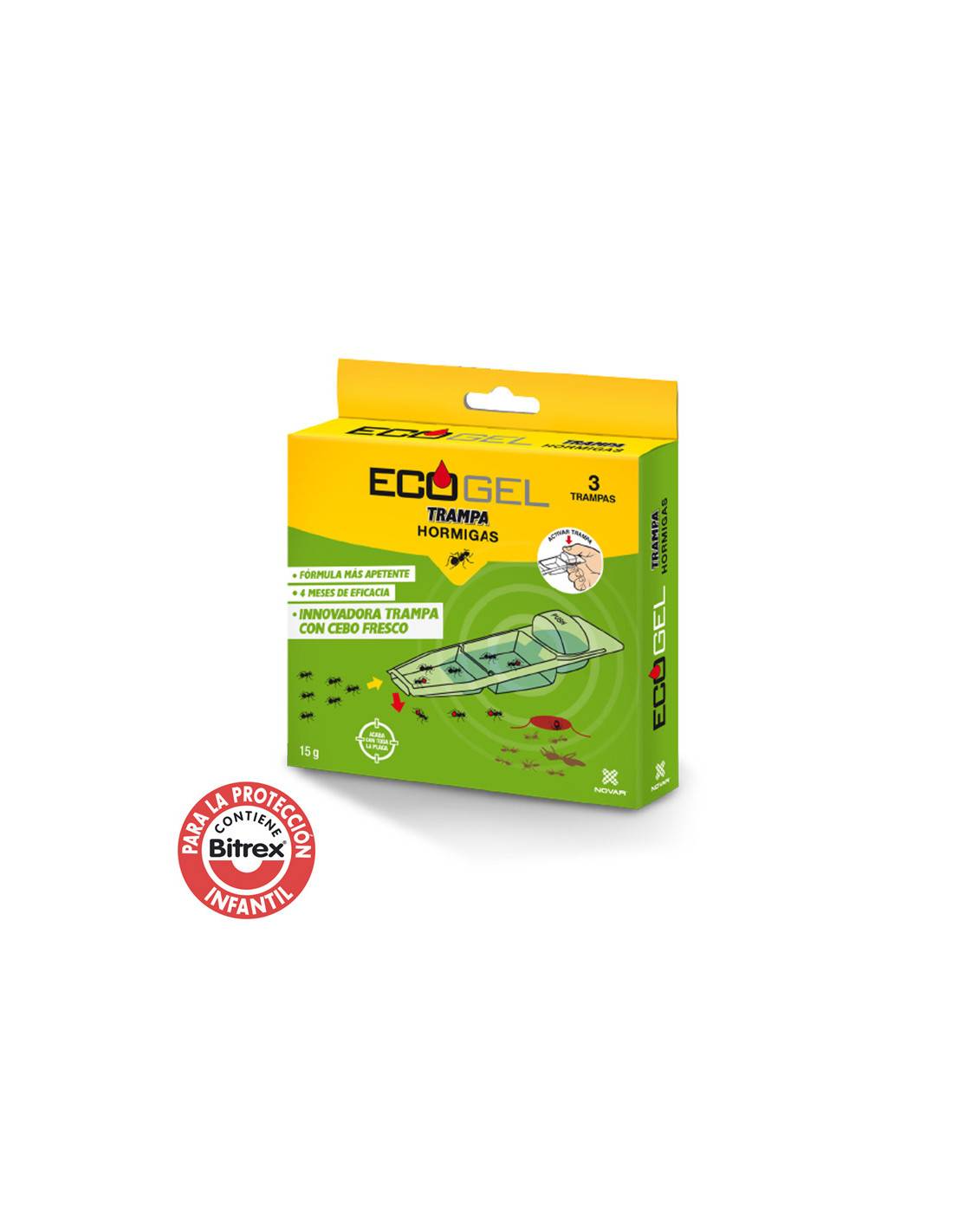 Ecogel Fourmis Kit éradication Fourmis Gel Appât - Générique - Image 1