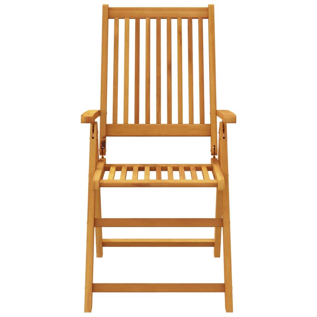 Ensemble de 5 pcs table de jardin avec chaises - mobilier de jardin Bois d'acacia solide-JU2726 - Image 6