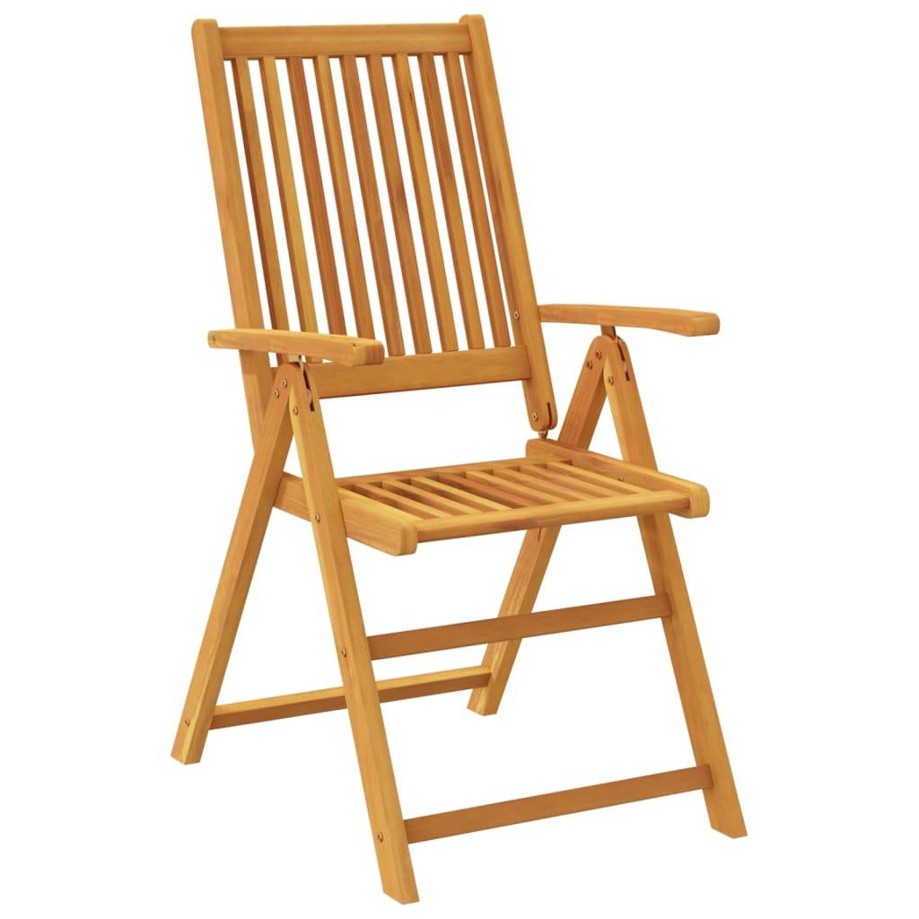 Ensemble de 5 pcs table de jardin avec chaises - mobilier de jardin Bois d'acacia solide-JU2726 - Image 5