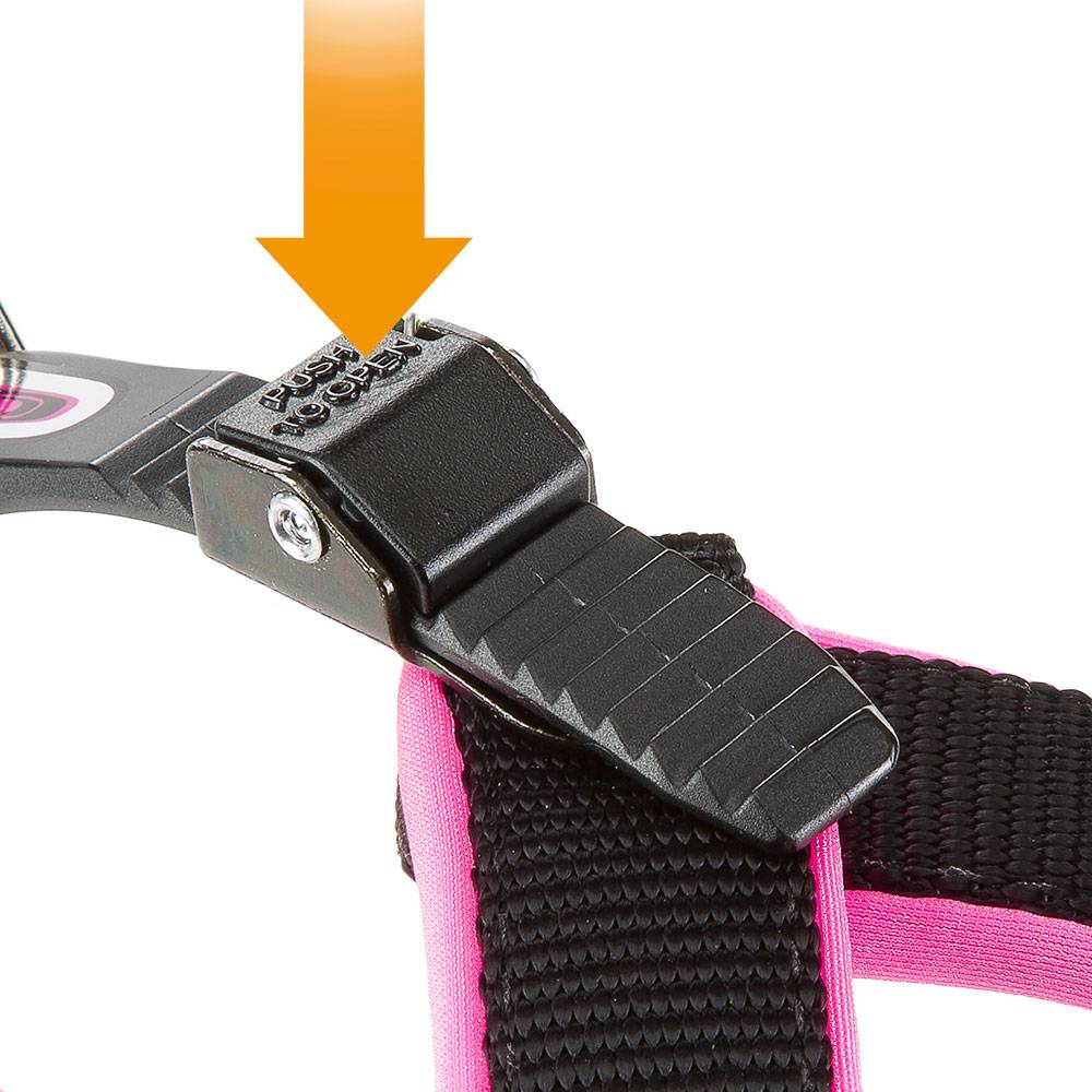Ferplast - Ferplast Harnais ergonomique pour chiens AGILA FLUO 6, ajustement parfait, fermeture à double micro-régulation, rembourrage souple, A=B 57÷65 cm 25 mm - Imagen 5