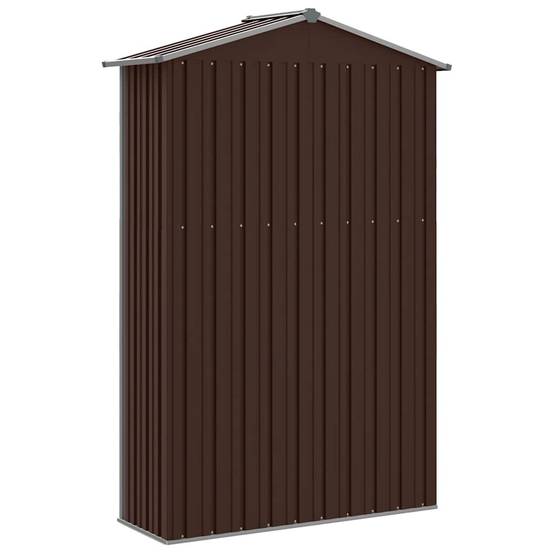 Vidaxl - Abri de jardin Marron 116x45x175 cm Métal galvanisé vidaXL 46304 - Imagen 4