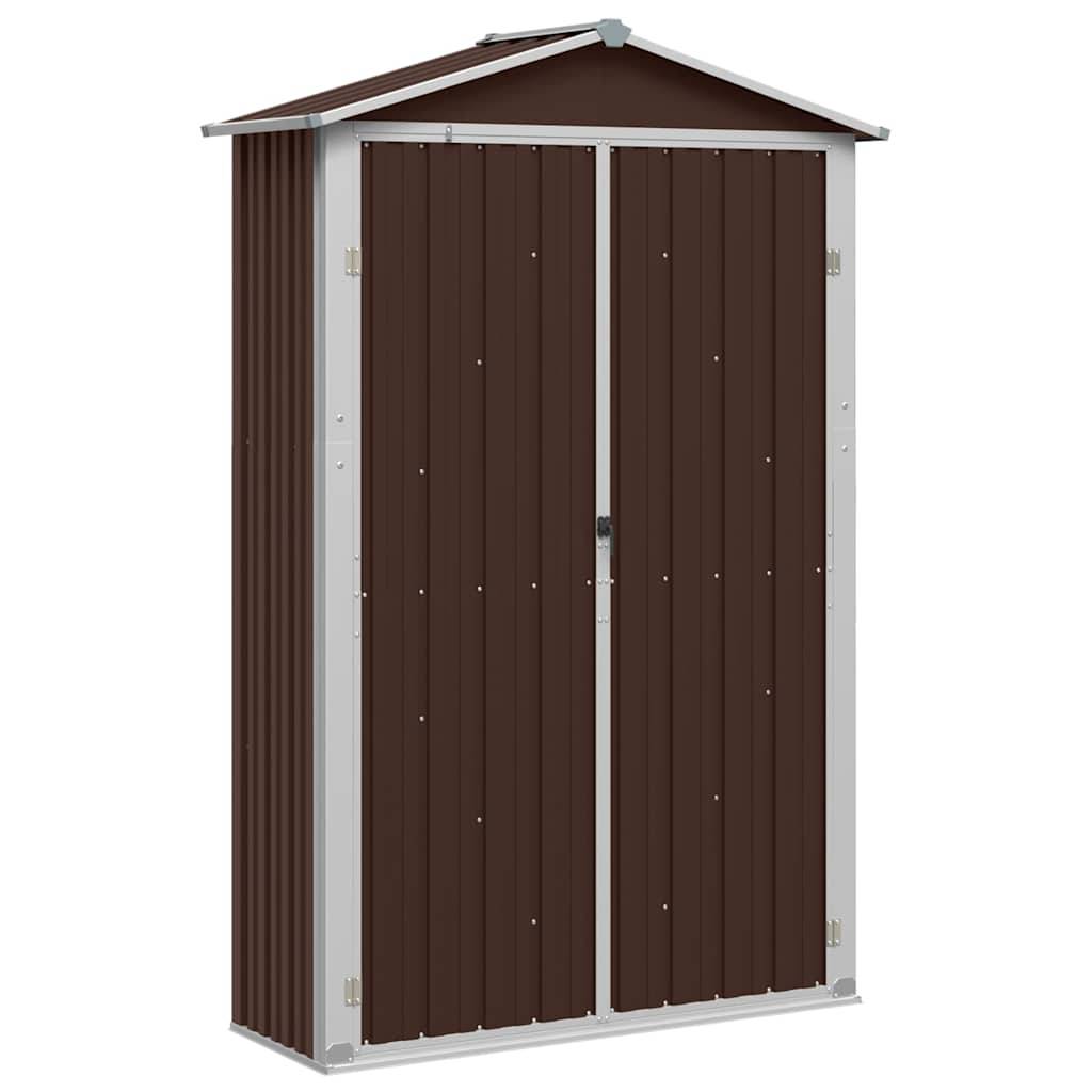 Vidaxl - Abri de jardin Marron 116x45x175 cm Métal galvanisé vidaXL 46304 - Imagen 2