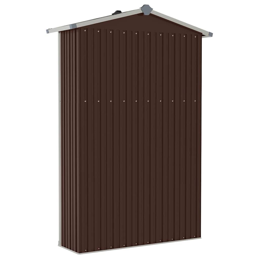 Vidaxl - Abri de jardin Marron 116x45x175 cm Métal galvanisé vidaXL 46304 - Imagen 8