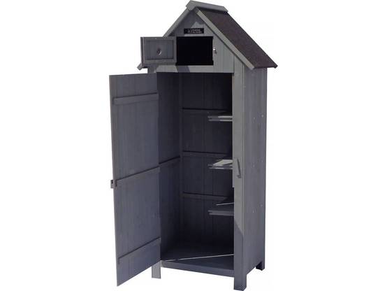 Habitat Et Jardin - Armoire De Jardin "cabanon" - 77 X 54.5 X 179 Cm - Anthracite -habitat Et Jardin - Image 3