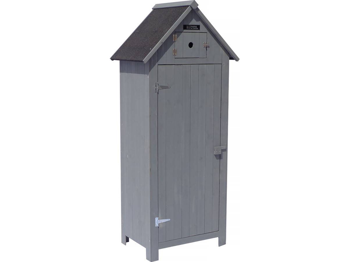 Habitat Et Jardin - Armoire De Jardin "cabanon" - 77 X 54.5 X 179 Cm - Anthracite -habitat Et Jardin - Imagen 1