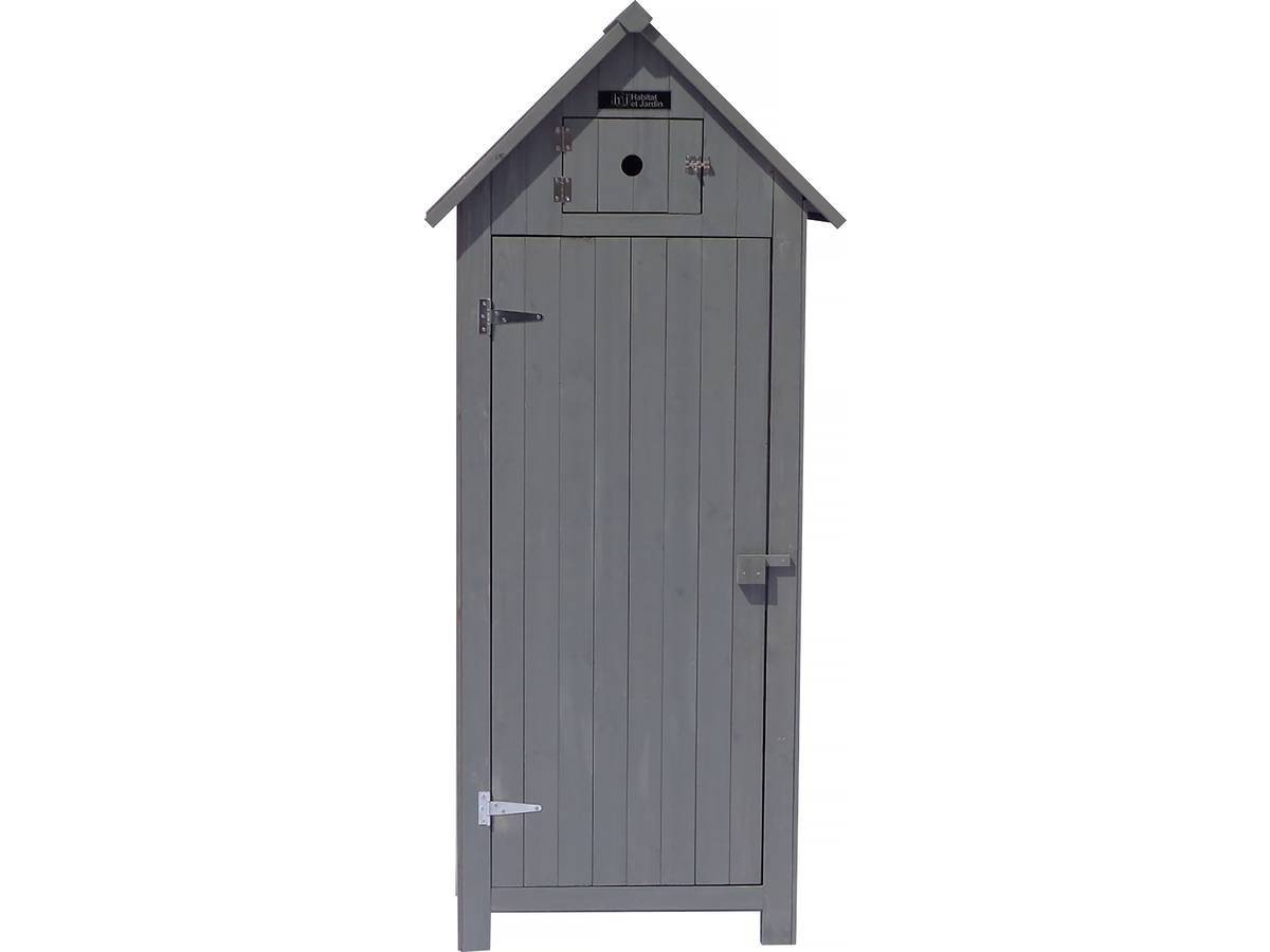 Habitat Et Jardin - Armoire De Jardin "cabanon" - 77 X 54.5 X 179 Cm - Anthracite -habitat Et Jardin - Imagen 2