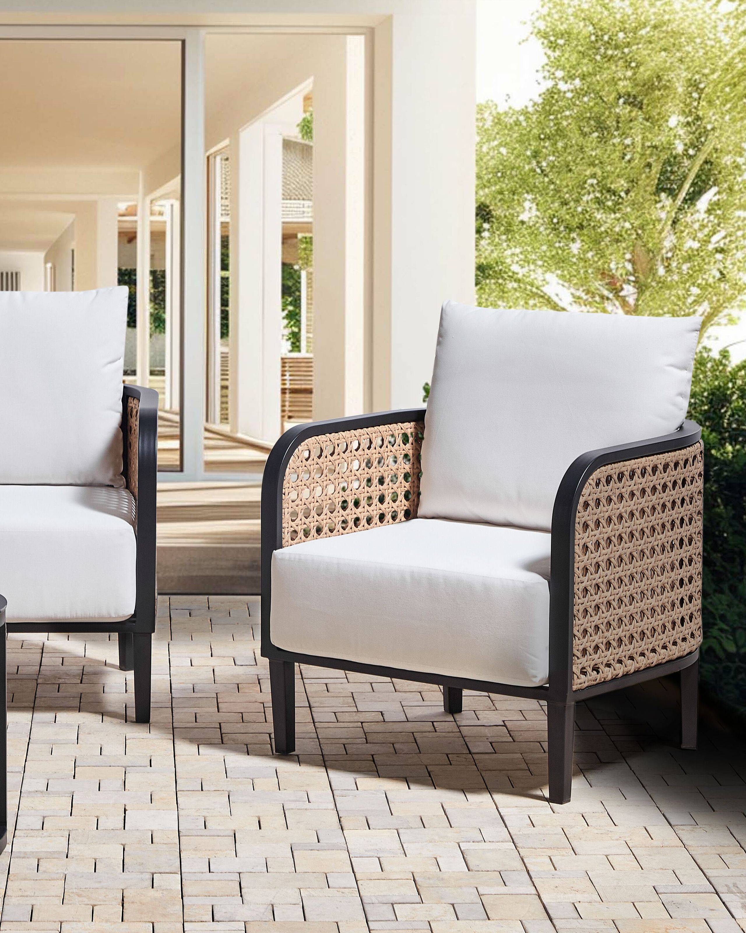 Beliani - Fauteuil Aluminium Blanc MONTEFALCO - 71x74x87- Beliani - Image 1