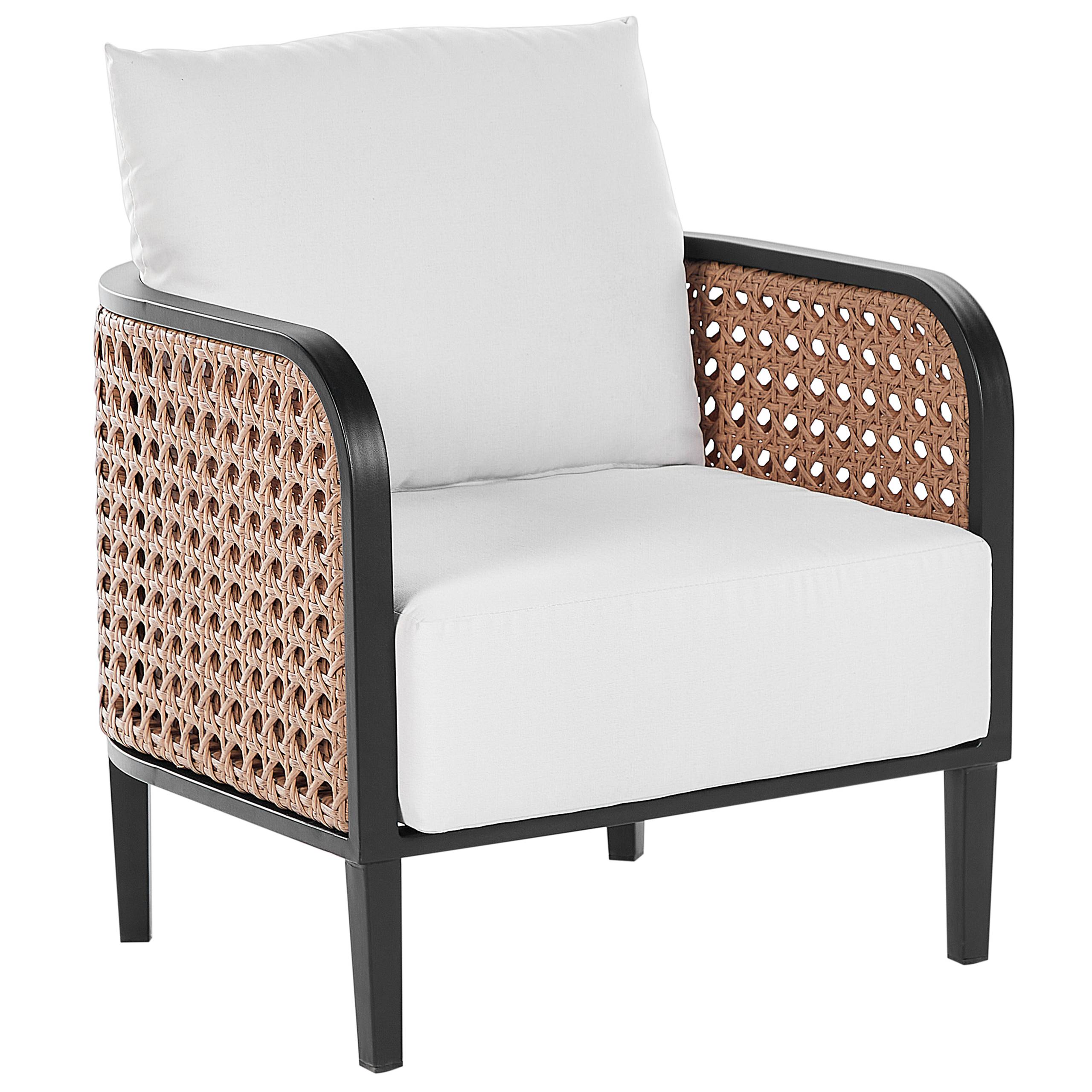Beliani - Fauteuil Aluminium Blanc MONTEFALCO - 71x74x87- Beliani - Image 2