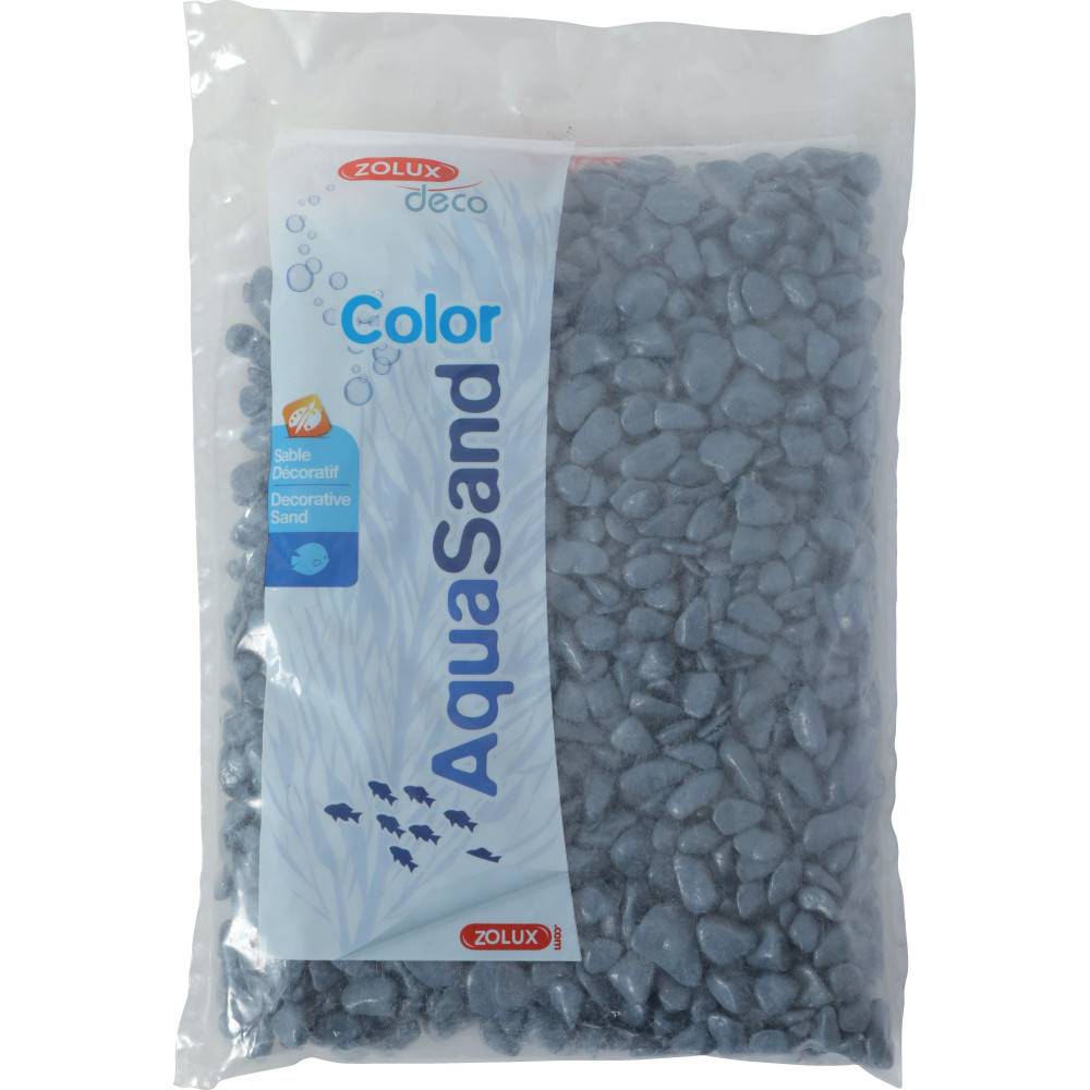Zolux - Gravier aqua Sand ekaï gris 5/12 mm sac de 1 kg aquarium - Imagen 2