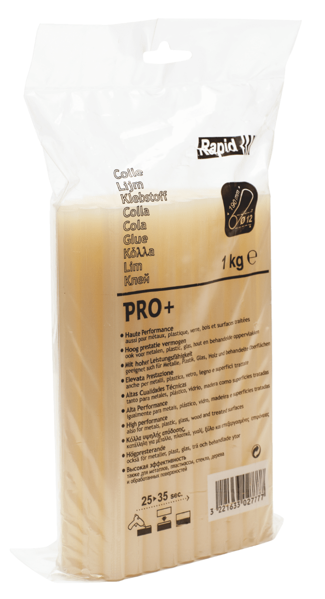 Bâtons de colle professionnelle haute performance Rapid PRO+ - Jaune - 1 Kg - Sachet - RAPID-ISABERG - 40302777 - Imagen 1