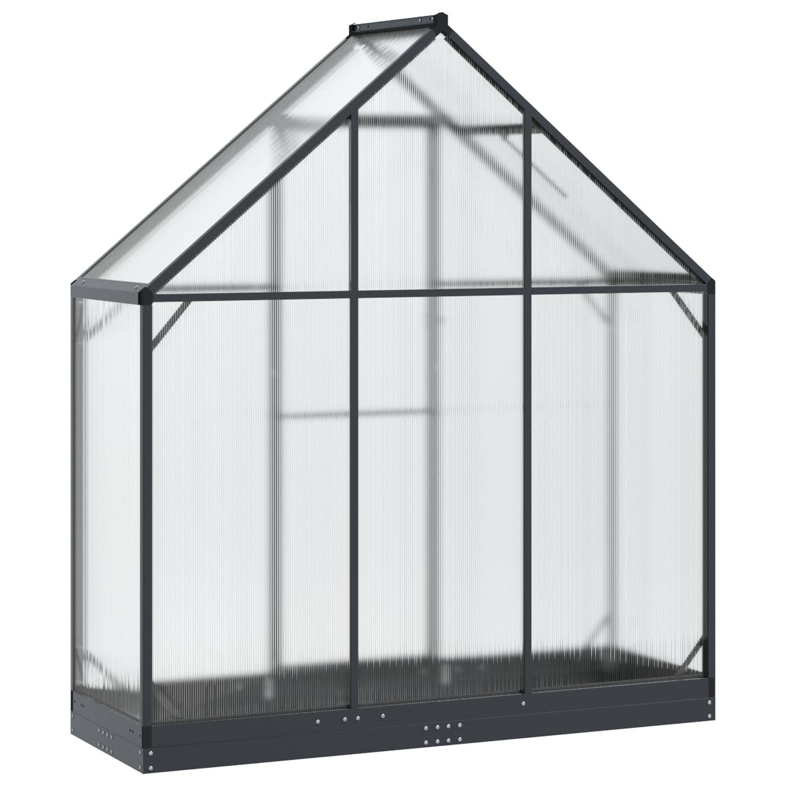 PANGIVO - Serre de jardin aluminium acier anthracite 183.5 x 63.5 x 207 cm - PANGIVO - Image 6