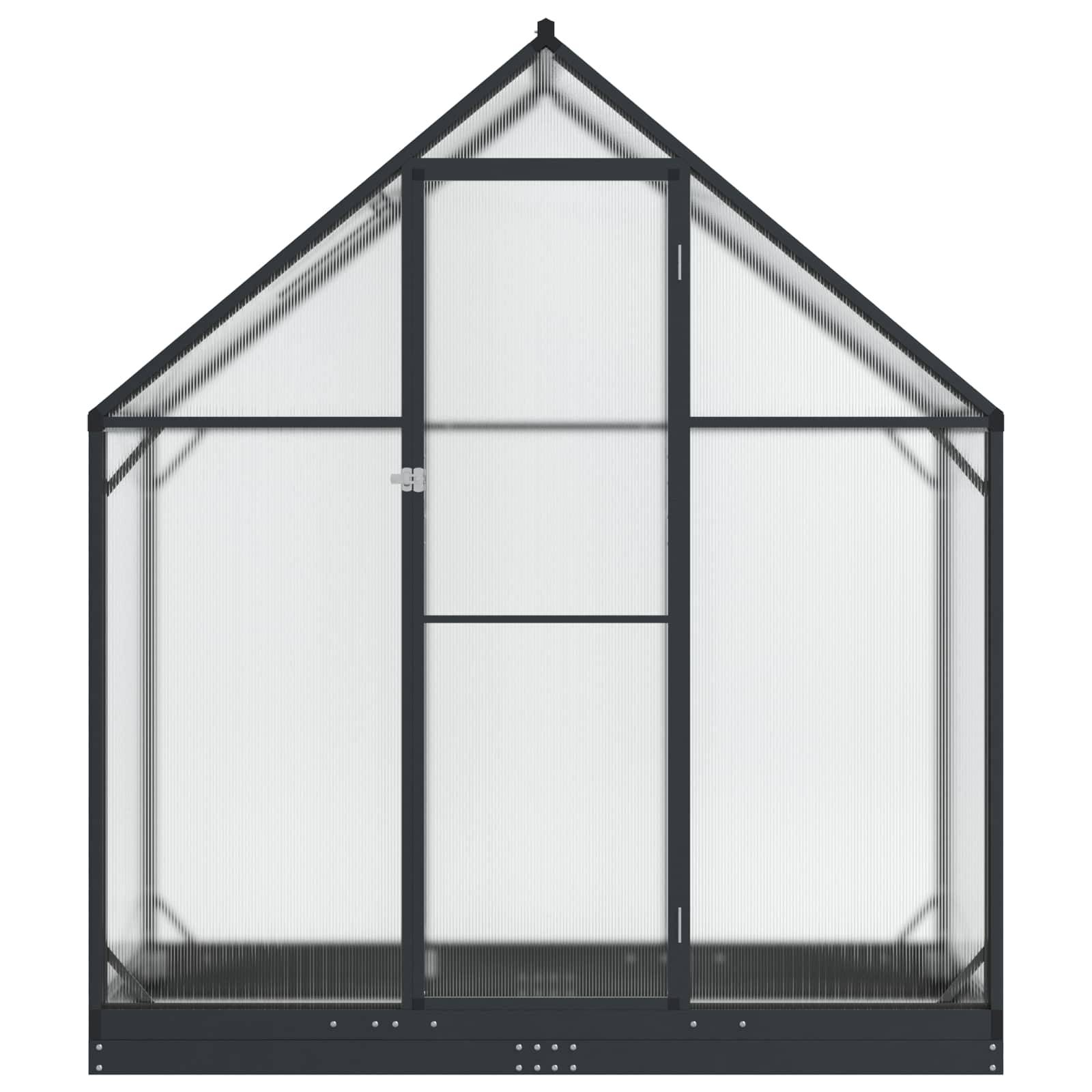 PANGIVO - Serre de jardin aluminium acier anthracite 183.5 x 63.5 x 207 cm - PANGIVO - Image 4