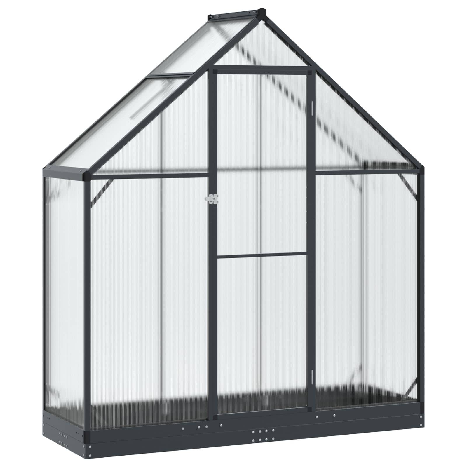 PANGIVO - Serre de jardin aluminium acier anthracite 183.5 x 63.5 x 207 cm - PANGIVO - Image 2