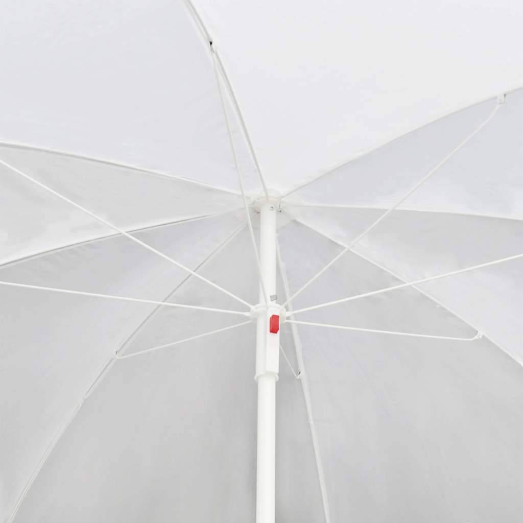 Vidaxl - Lit de jardin avec parasol Noir Résine tressée vidaXL 40735 - Imagen 7