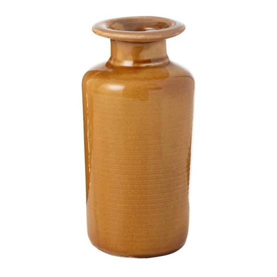 Vase Déco en Porcelaine "Nova" 24cm Moutarde - Image 1