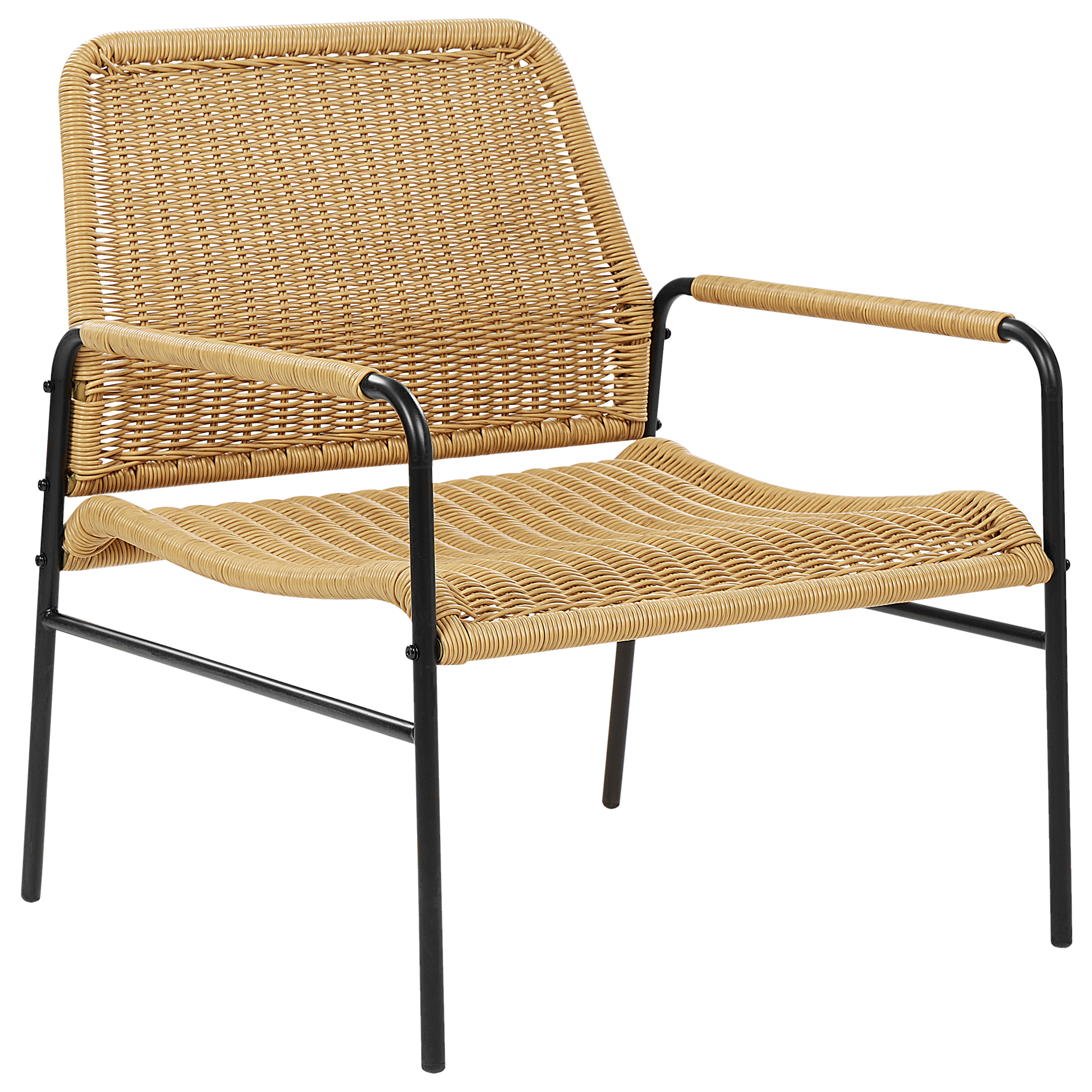 Fauteuil Polyrotin Naturel PRASIMO - Beliani - Image 3