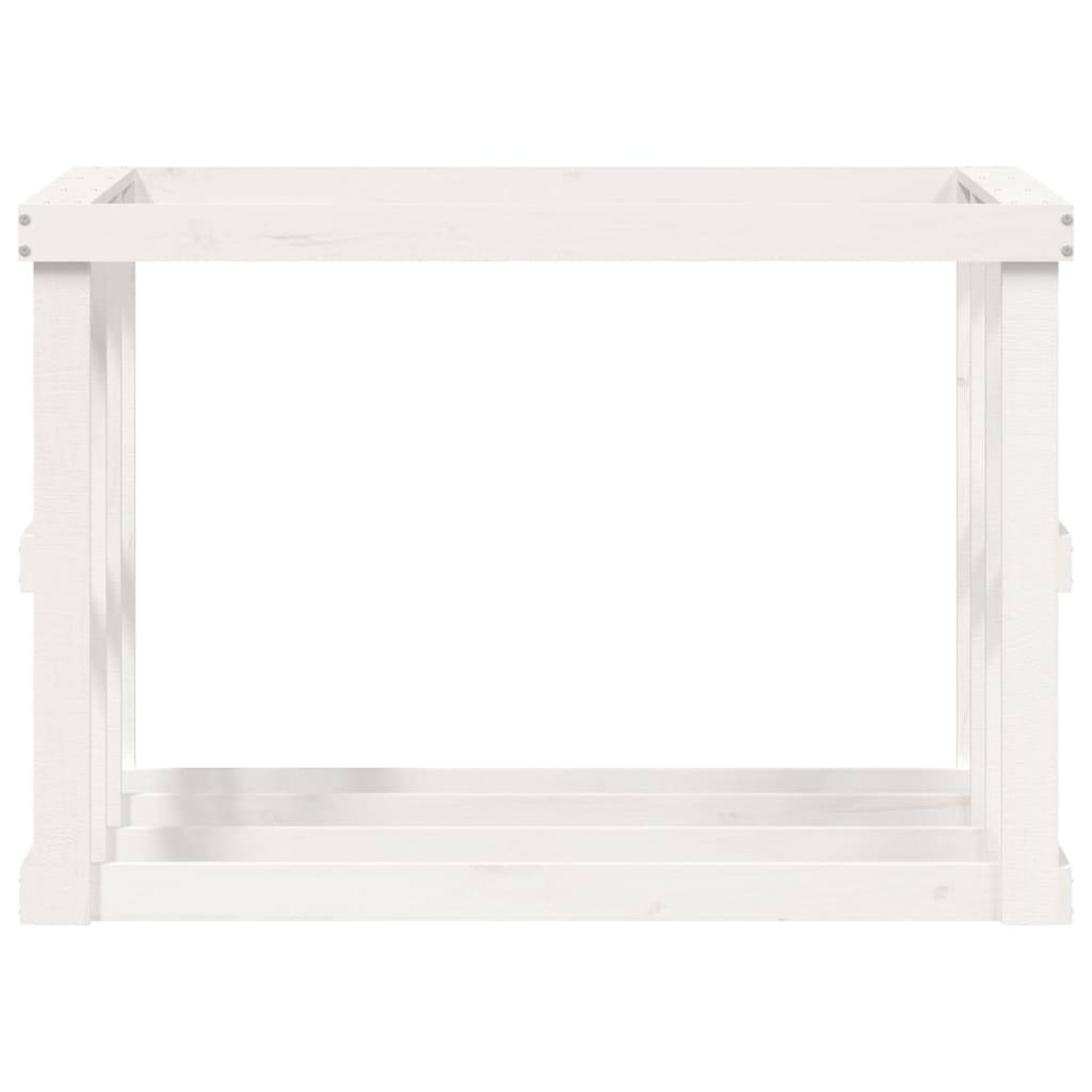 Range-bûches de jardin blanc avec jardinière 108x52x74 cm – ComfortXL Outdoor Living - Image 5