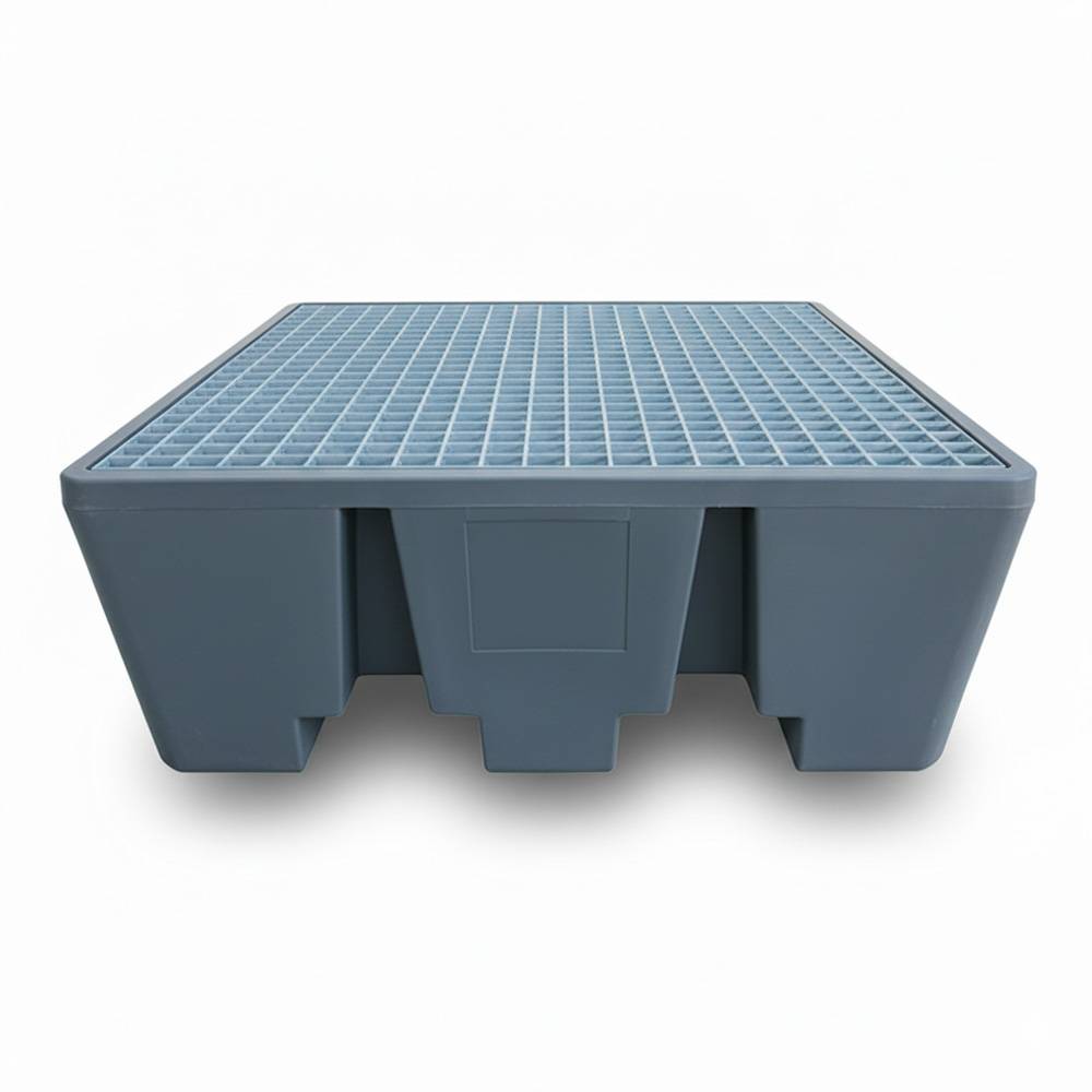 Bac de rétention pehd 475l eco pour 4 fûts - plast'up rotomoulage - Imagen 2