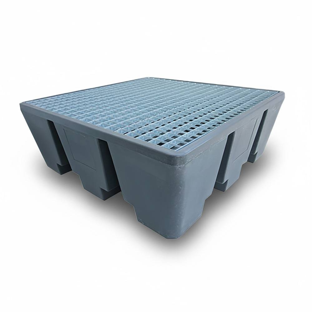 Bac de rétention pehd 475l eco pour 4 fûts - plast'up rotomoulage - Imagen 3