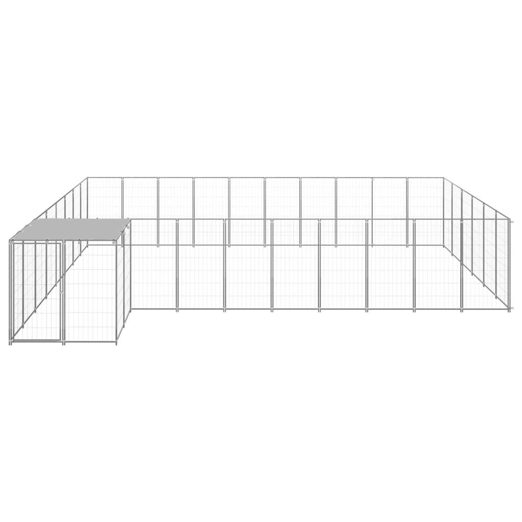 Vidaxl - Chenil Argenté 19,36 m² Acier vidaXL 3082245 - Imagen 2