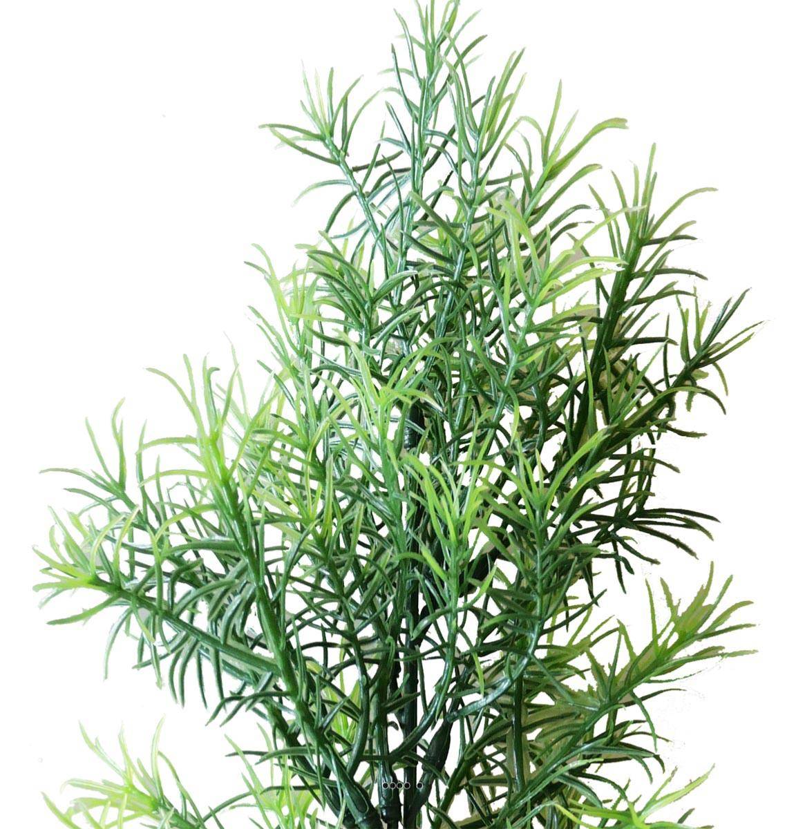 Artificielles - Asparagus Sprengeri en pic plastique artificiel vert H 42 cm aerien - Imagen 2