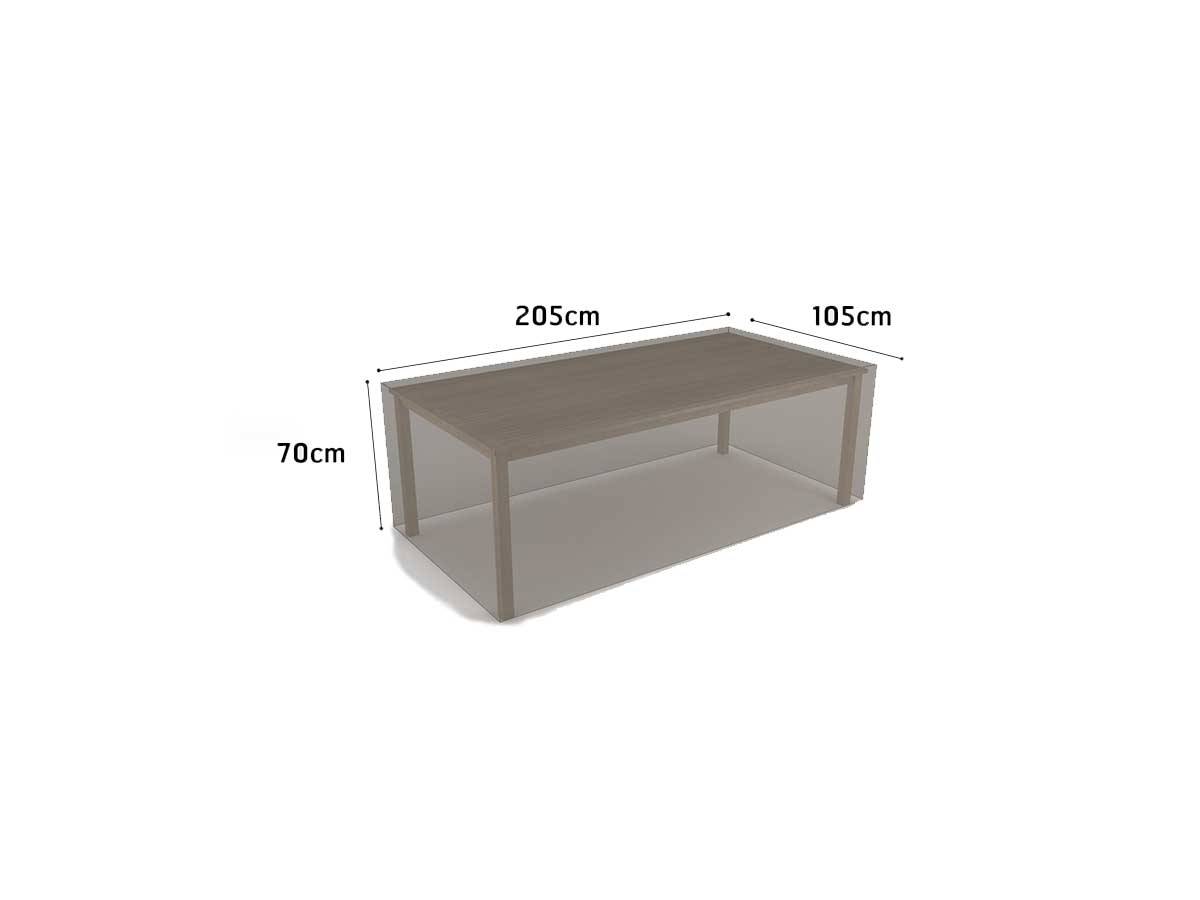 Nortène - Housse de protection en polyester 205 x 105 x 70 cm - pour table rectangulaire - 90 g/m2 Nortene - Imagen 3