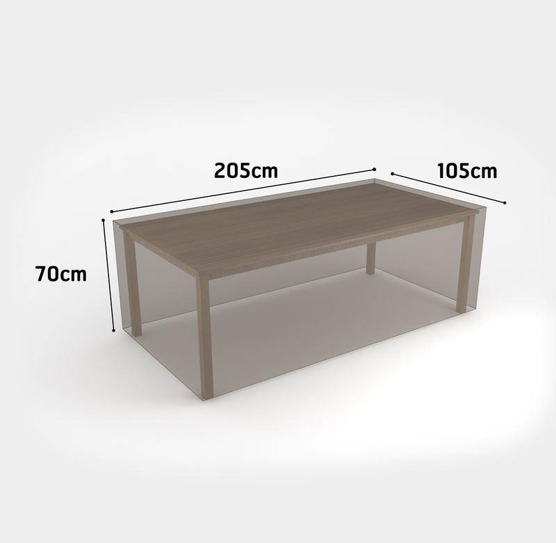 Nortène - Housse de protection en polyester 205 x 105 x 70 cm - pour table rectangulaire - 90 g/m2 Nortene - Imagen 2