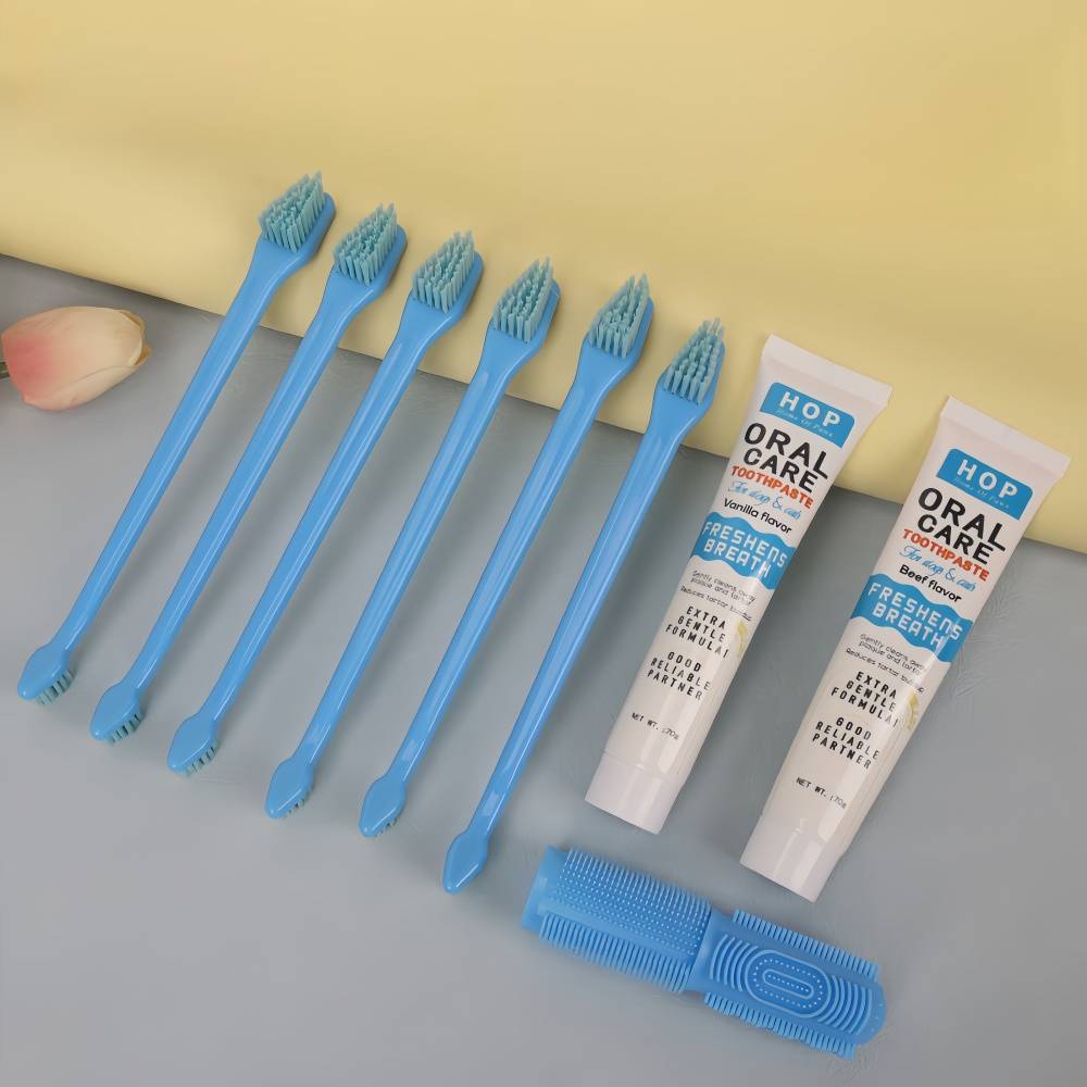 IntiMeg - Ensemble de dentifrice et brosse à dents pour chat IntiMeg - Image 5