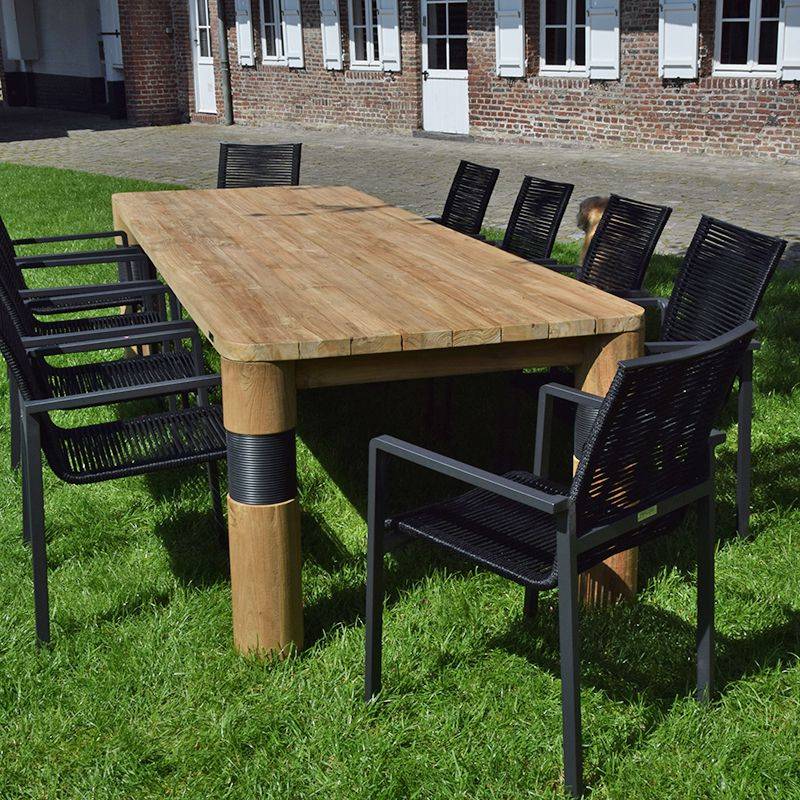 Table en teck recyclé 300 cm, Galactus - Gecko Jardin - Imagen 6