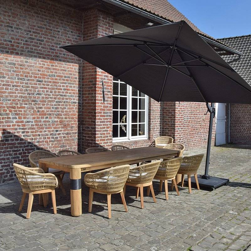 Table en teck recyclé 300 cm, Galactus - Gecko Jardin - Imagen 5