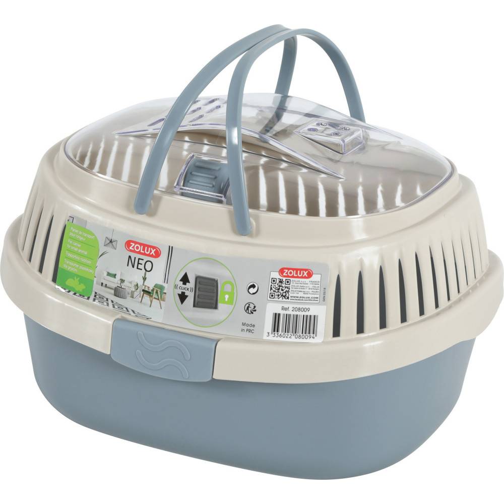 Zolux - Panier de transport NEO gris . 25 x 33 x hauteur 22 cm. pour rongeur. - Imagen 3