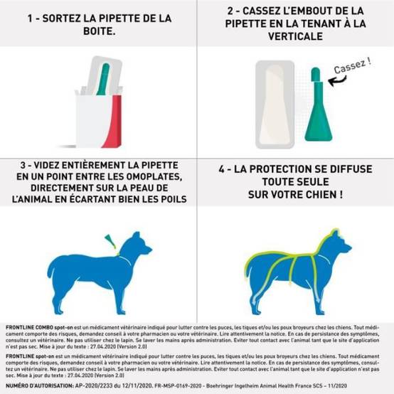 Frontline - FRONTLINE 6 pipettes Spot On Chien S - 2 a 10 kg - Puces tiques et poux - Image 4