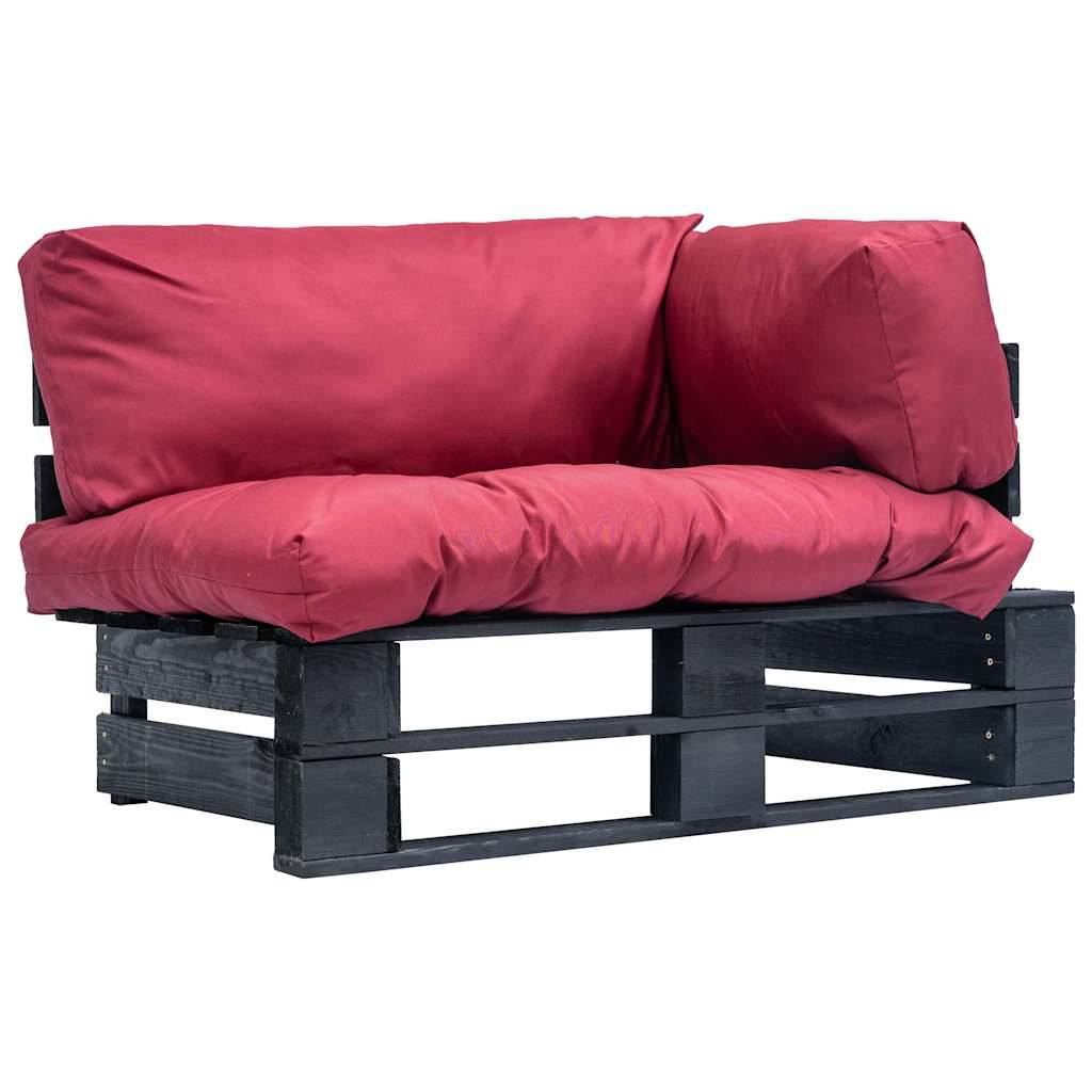 Vidaxl - Canapé de jardin palette avec coussins rouge Pinède vidaXL 277415 - Imagen 1