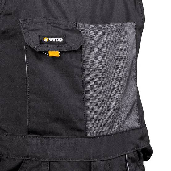 Salopette de travail Comfort Plus Taille 48 Couleur Gris Protection Oxford 10 Poches VITO - Imagen 5