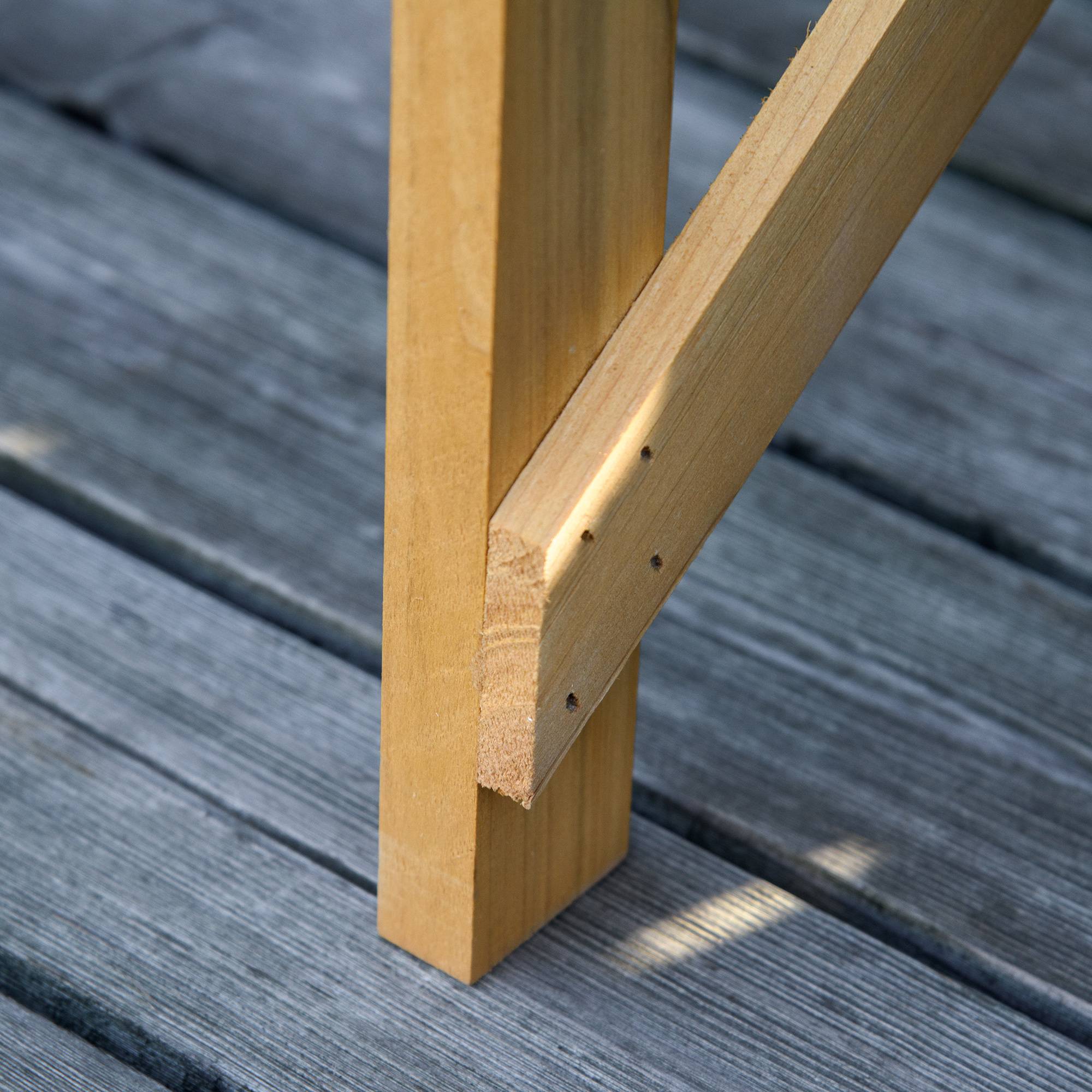 ComfortXL - Table de rempotage bois de sapin 80 x 40 x 84 cm marron jardin avec étagère de rangement pour semis et plantes - Image 9