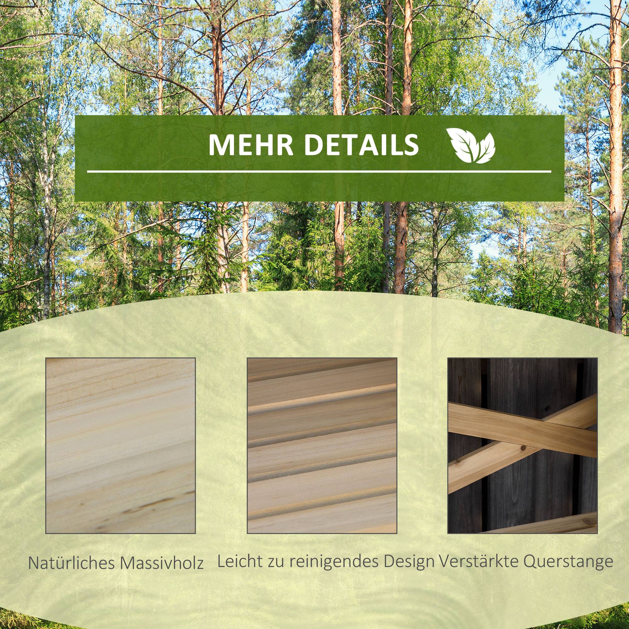 ComfortXL - Table de rempotage bois de sapin 80 x 40 x 84 cm marron jardin avec étagère de rangement pour semis et plantes - Image 6