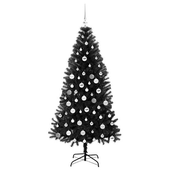 Vidaxl - Sapin de Noël Noir 180 cm PVC vidaXL 3396483 - Image 5