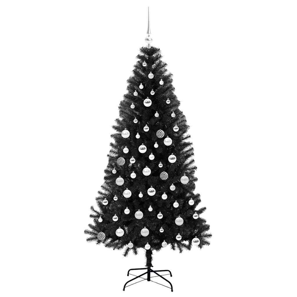 Vidaxl - Sapin de Noël Noir 180 cm PVC vidaXL 3396483 - Image 5