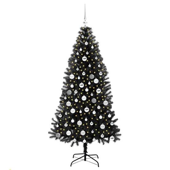 Vidaxl - Sapin de Noël Noir 180 cm PVC vidaXL 3396483 - Image 4