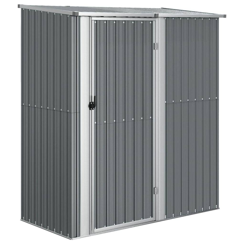 Helloshop26 - Abri de jardin cabane cabanon maison de stockage remise extérieur hangar outils robuste 180,5 x 97 x 209,5 cm acier galvanisé gris - Imagen 1