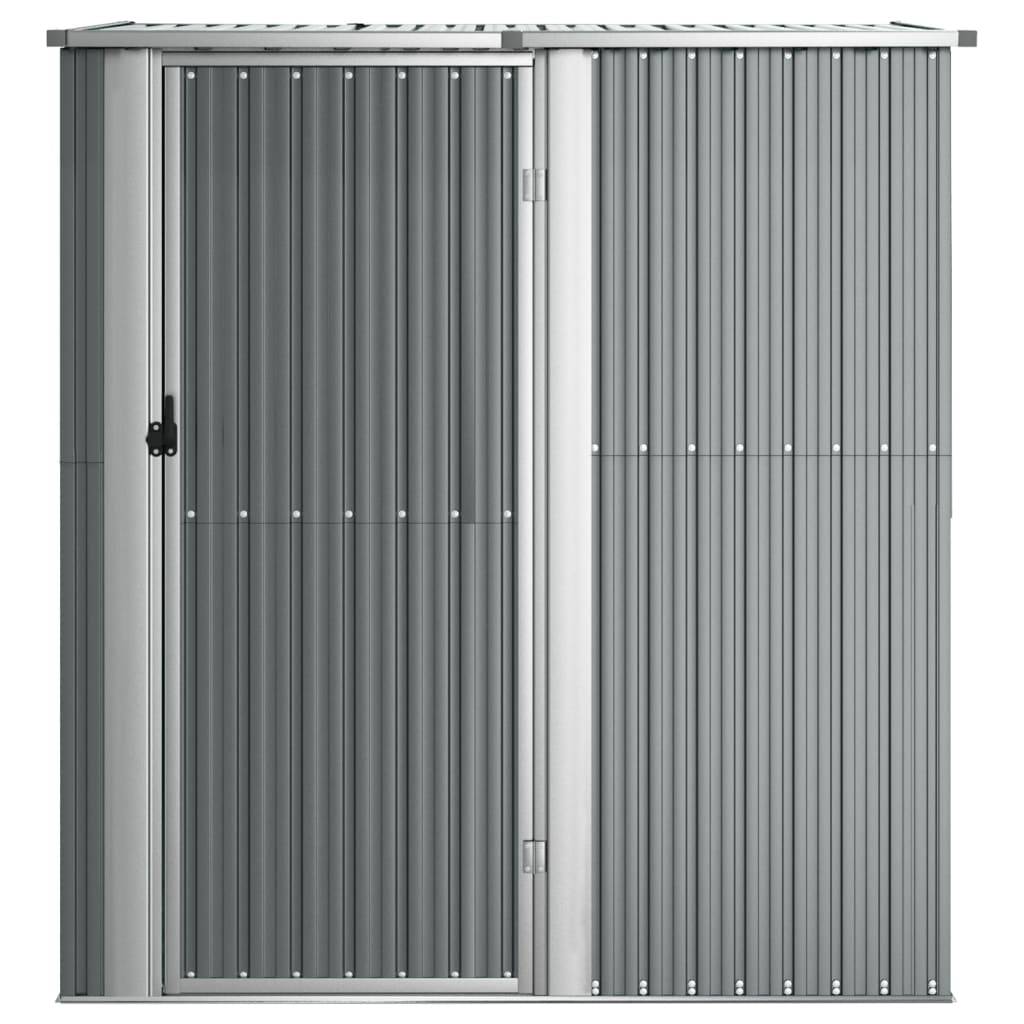 Helloshop26 - Abri de jardin cabane cabanon maison de stockage remise extérieur hangar outils robuste 180,5 x 97 x 209,5 cm acier galvanisé gris - Imagen 2
