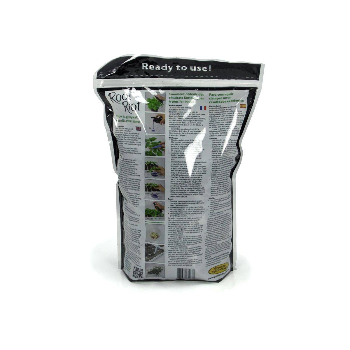 ROOT RIOT sac de 100 bouchons de bouturage - Growth Technology - Image 2