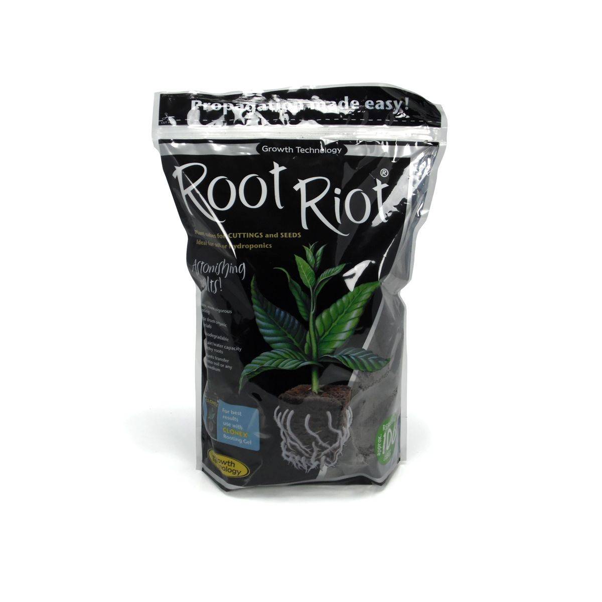 ROOT RIOT sac de 100 bouchons de bouturage - Growth Technology - Image 1