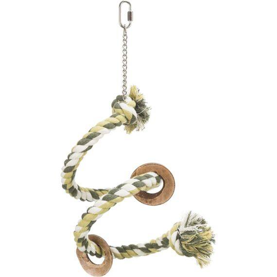 Trixie - Percha de cuerda en espiral de algodón 50 cm ø 21 mm - TRIXIE