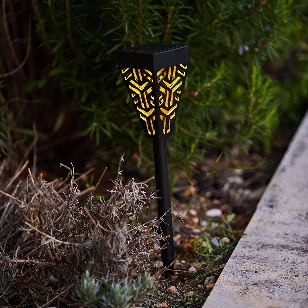 Lumisky - 6 balises solaires à planter OSIRIS Noir Plastique H39CM - Imagen 2
