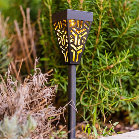 Lumisky - 6 balises solaires à planter OSIRIS Noir Plastique H39CM - Imagen 5