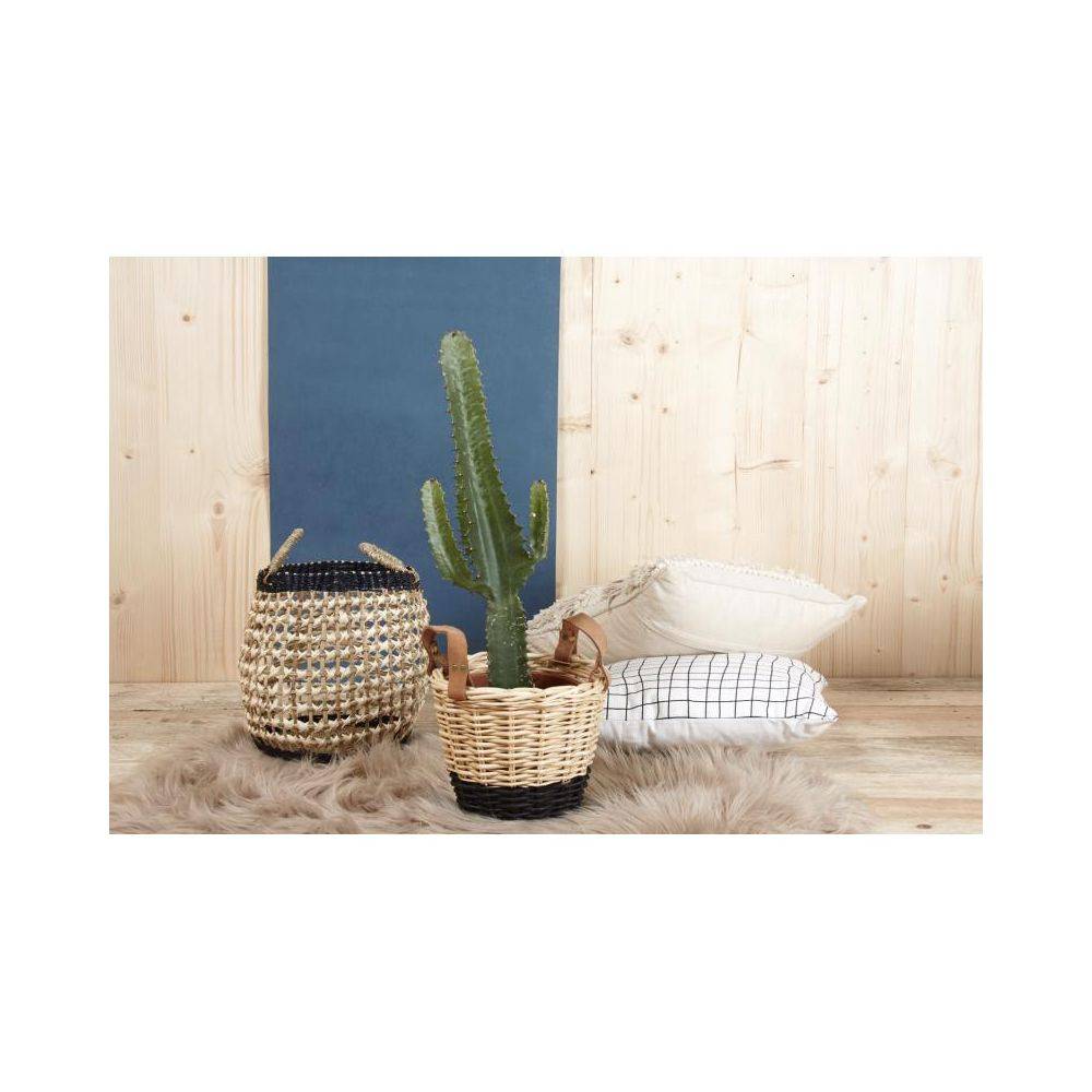 Aubry Gaspard - Corbeilles en osier naturel et noir (lot de 3) - Imagen 3