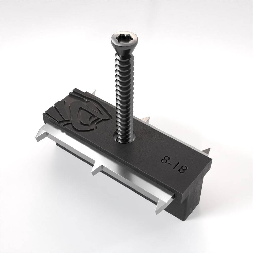Kit Terrasse Composite NAVIA 40m² - Gris Foncé - 122 lames de terrasse (220 x 14.5 x 2.2 cm) - Fixation par Clips - Terrasse - Imagen 5