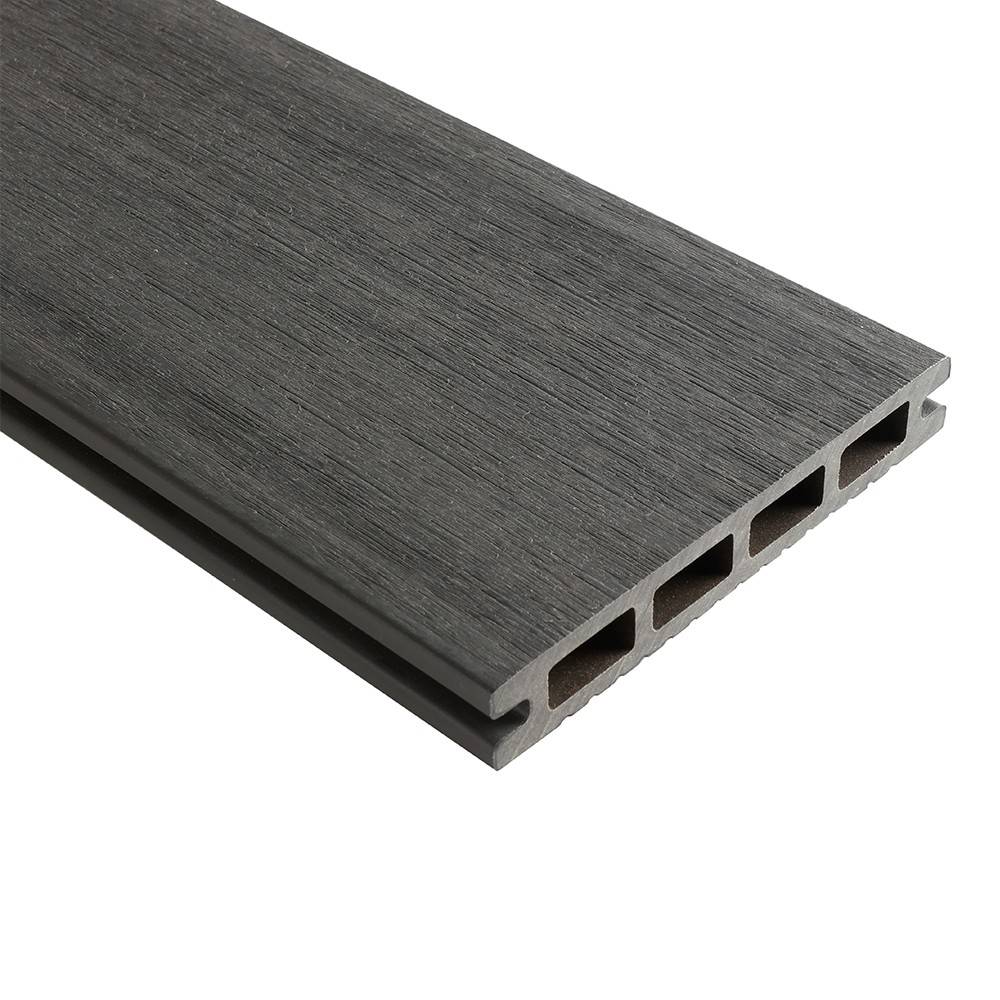 Kit Terrasse Composite NAVIA 40m² - Gris Foncé - 122 lames de terrasse (220 x 14.5 x 2.2 cm) - Fixation par Clips - Terrasse - Imagen 3